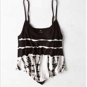 White and black American eagle tank